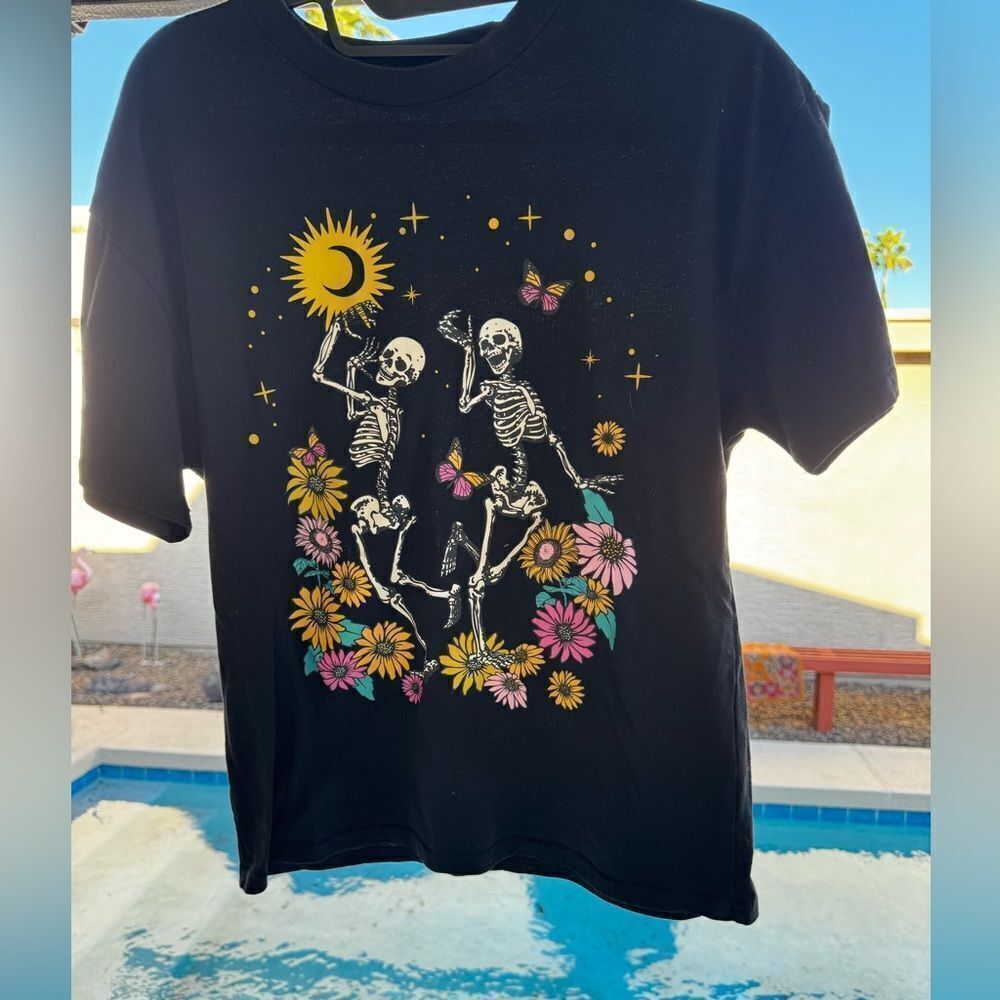 Social Scene Dancing Skeletons EUC SZ XS